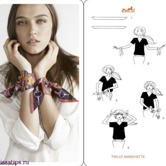 Vibrant Soft Silky Square Scarf for Bag Head Neck - Picture 4 of 6